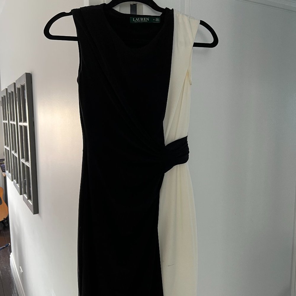 Ralph Lauren black and white dress